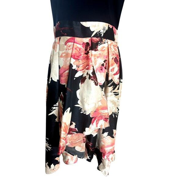 SLYN Women's 14 Beaded Bow Collar Hi Lo Sleeveless Pink  Blue Formal Dress - Picture 6 of 15